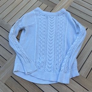 Chunky knit white sweater